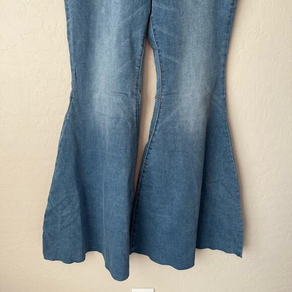 NEW Free People we the free just float on high rise flare jeans 31 - Picture 8 of 12